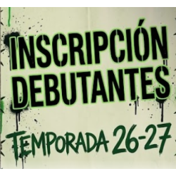 Inscripción Debutantes