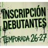 Inscripción Debutantes
