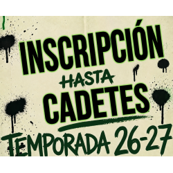 Inscripción Hasta Cadetes